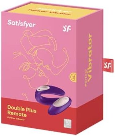 Vibrator для пар Satisfyer Double Plus з пультом дистанційного керування | 10 режимів вібрації, водонепроникний (IPX7)
