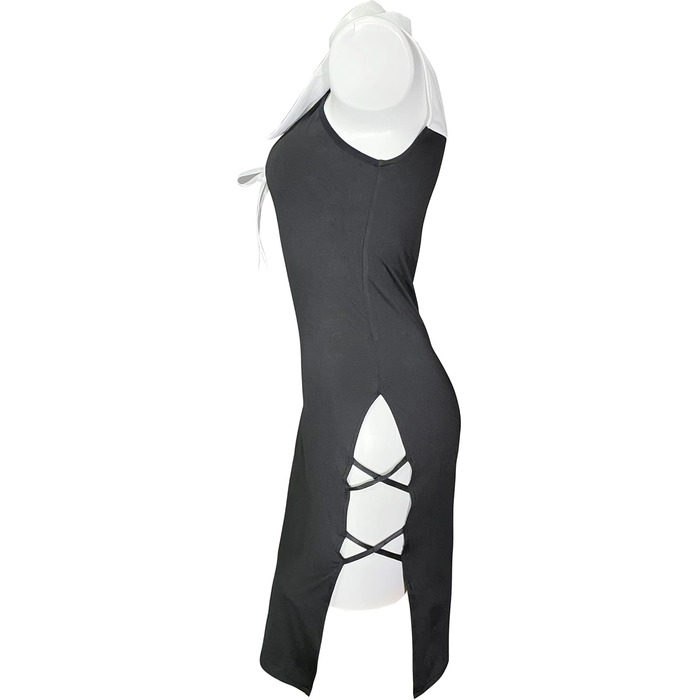 Костюм для косплею JasmyGirls: Костюм черниці, дівочий набір, чорне довге плаття з розрізом, для Хелловіну, ролеві ігри, розмір XS-M