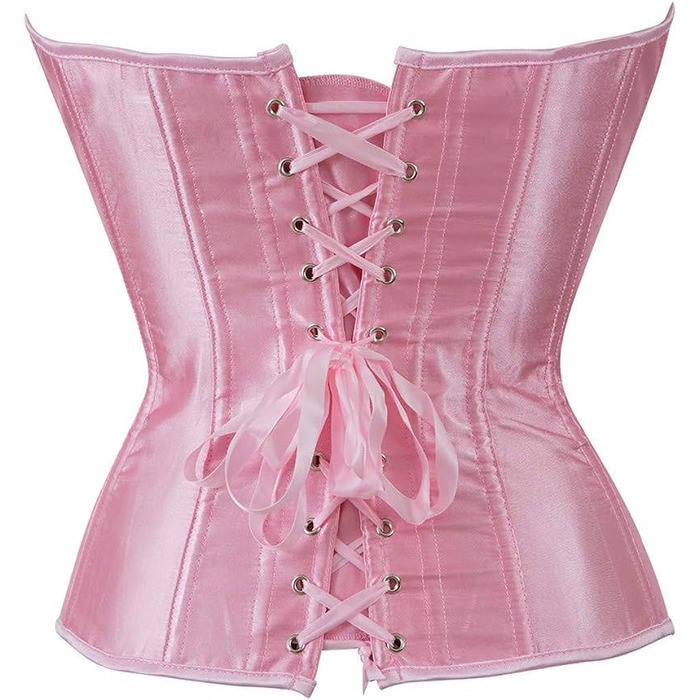 Корсет Daen Korsett великого розміру, сексуальний корсет, топ, спідня білизна (S, Рожевий)