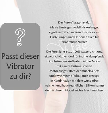 Вібратор жіночий Fae Pure Moon Mist - компактний, тихий, з підзарядкою, 160 режимів вібрації