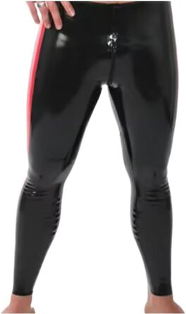 Чоловічий латексний костюм VIYOLI: легінси з блискавкою на промежині, чорний колір, можливість індивідуального замовлення