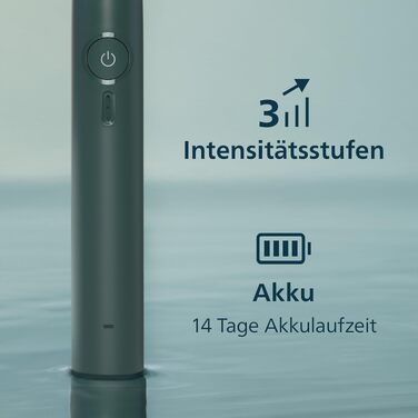 Електрична зубна щітка Philips Sonicare Series 3100 (HX4033/26) з датчиком тиску, 3 режимами інтенсивності, SmarTimer та дорожнім футляром, темно-зелена