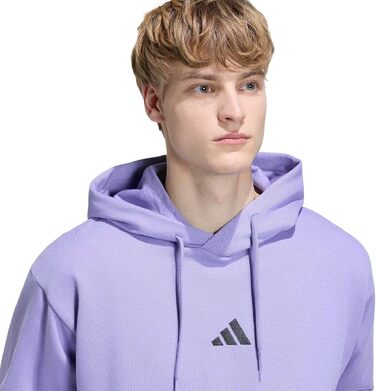 Чоловіча худі adidas Performance Feelcozy з капюшоном, колір Magic Lilac/Black, розмір S