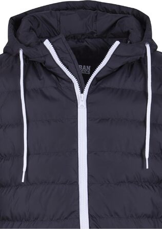 Чоловічий жилет з капюшоном Urban Classics Small Bubble чорного кольору, Streetwear Basics, розмір L