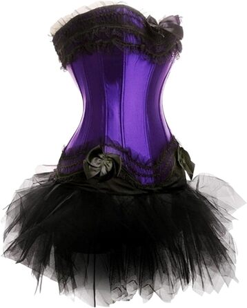 Корсетне плаття: сексуальний корсет, бюстгальтер, корсаж для жінок (Lila, XXL)