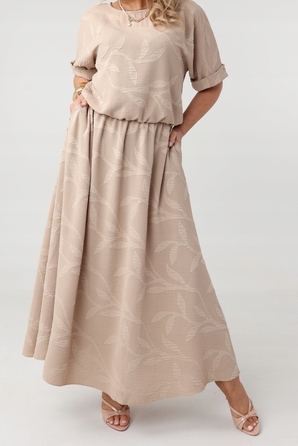 Трикотажна сукня максі для офісу FEMIMODA, розмір 42