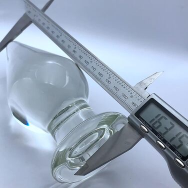 Анальний плагін зі скла ScreaAss Big Glas – 4.5/7.5/8 см, прозорий кристалічний дилдо для анального сексу, мастурбація, SM bondage для жінок та чоловіків