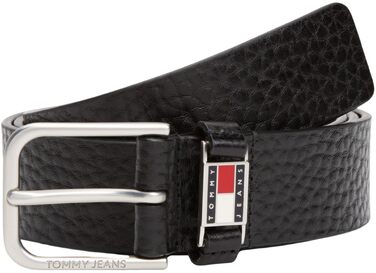 Чоловічий ремінь Tommy Jeans Tjm Scanton Texture 3.5 AM0AM13417, чорний текстурований