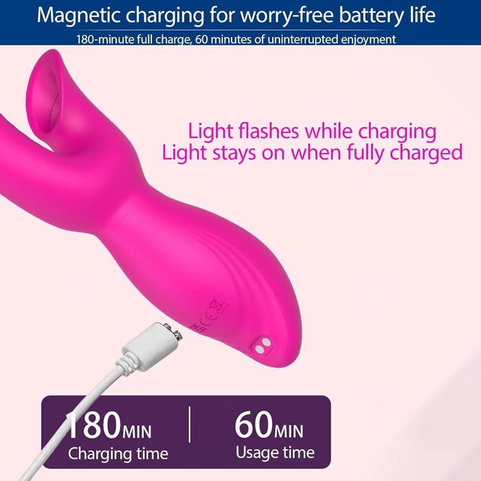 Вібратор для жінок Sexspielzeug: тихий, 10+3 режими, дildo-масажер для жінок та пар, фіолетовий