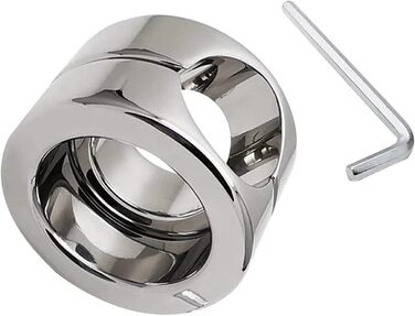 Сталевий натягувач яєчок, кільце для яєчок SeLgurFos, кільце для яєчок, кільце для статевого члена, еротичні іграшки для чоловіків (подвійний шар)