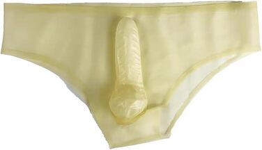 Шорти з латексу ALMYMM для чоловіків, БДСМ аксесуари, фетиш-костюм, прозорі, універсальний розмір (XL)