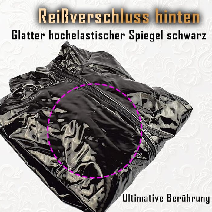 Латексний боді Mr. Hippe для чоловіків та жінок, чорний, з блискучим ефектом, з застібкою на спині, сексуальний костюм, відкритий боді, косплей, фетиш, сліпучий лак, клубний лук