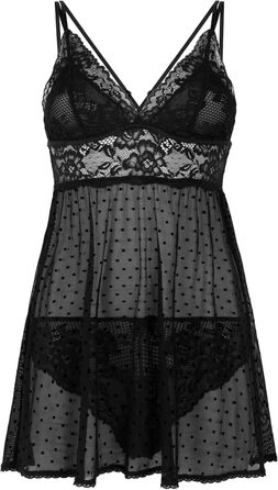 Babydoll Beatriz S Schwarz від Hunkemöller – чорна бабочка з мереживом
