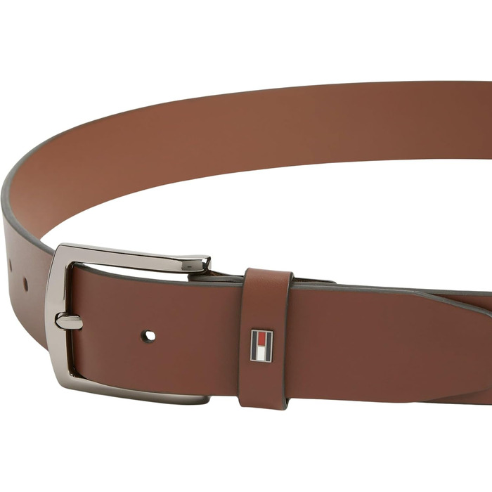 Чоловічий шкіряний ремінь Tommy Hilfiger Denton 3.5 Brown Winter Cognac (AM0AM14814), 105 см