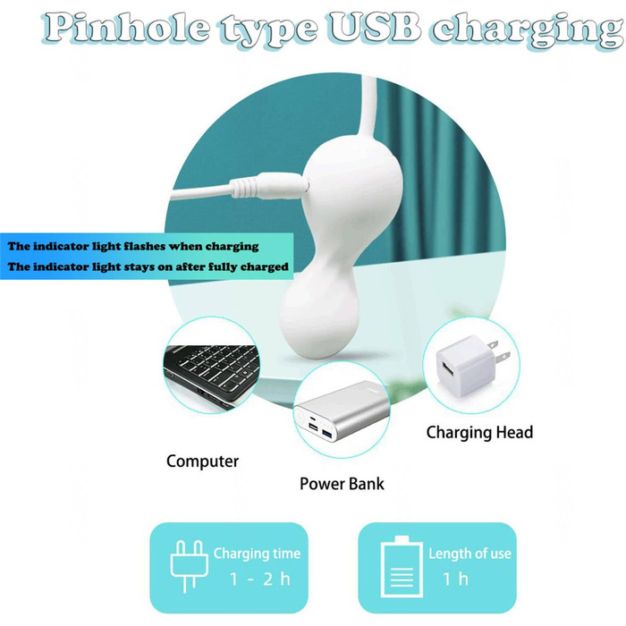 Вібратор з дистанційним керуванням та додатком, 9 режимів вібрації для жінок, портативний масажер G-Spot для пар, білий