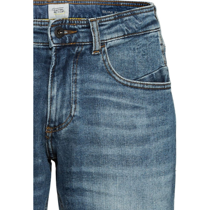 Чоловічі джинси camel active Madison Slim Fit, сині, бавовняна суміш зі стрейчем (34W / 34L)