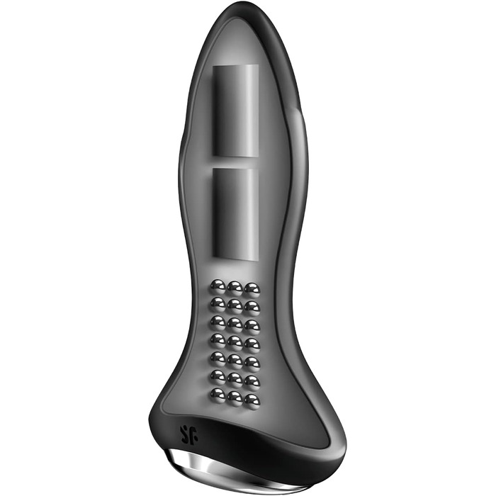 Satisfyer Rotator Plug 1 Connect: вібратор-анальний для чоловіків та жінок | Bluetooth, IPX7, 13.5 см | Чорний