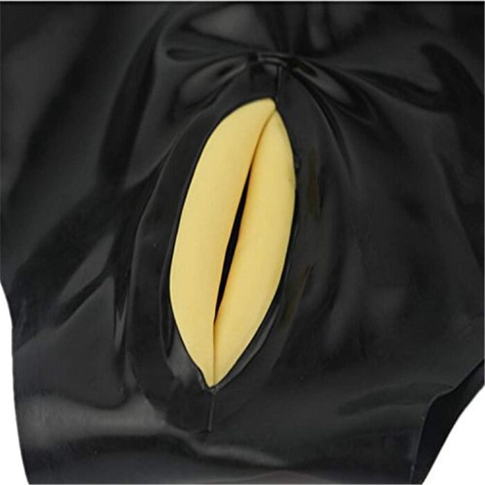 Латексні шорти сексуальної білизни з анальним конденсатом для косплею, чорні (L), 1 шт.