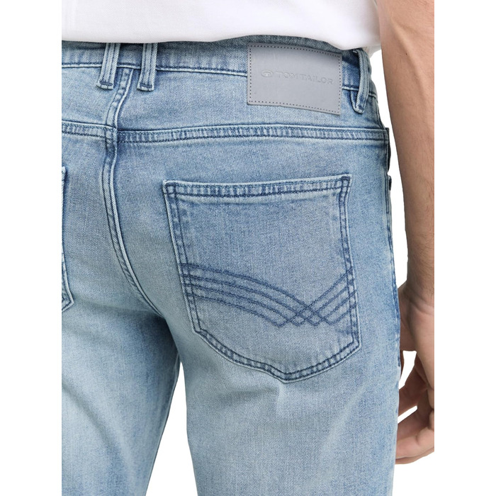 Чоловічі джинси Tom Tailor Josh Regular Slim зі стрейчем, світло-блакитні (33W / 32L, Light Stone Blue Denim)