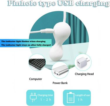 Вібратор з дистанційним керуванням та додатком, 9 режимів вібрації для жінок, портативний масажер G-Spot для пар, білий