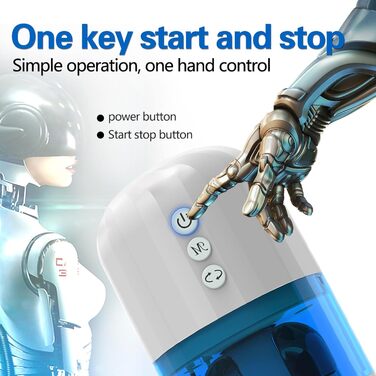 Мастурбатор для чоловіків Sexspielzeug з 10 режимами вібрації, 5 режимами обертання, силікон, автоматичний, ручний, 3D великий канал для частинок, еротичний