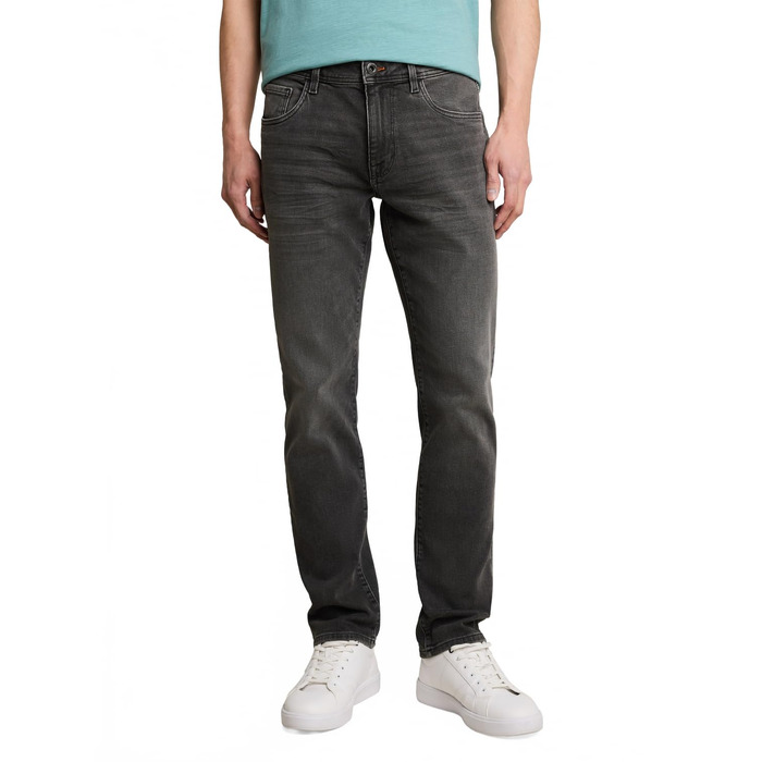 Чоловічі джинси Tom Tailor TTMARVIN Straight з еластичним стрейчем, темно-сірі (Used Dark Stone Grey Denim), 30W/32L