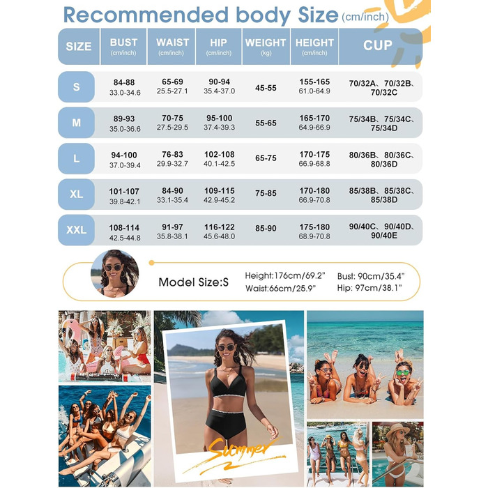 Бікіні жіночий комплект з V-подібним вирізом, двочастинний, з пуш-ап, висока талія, купальник сексуальний з білою мереживом, чорний, розмір S