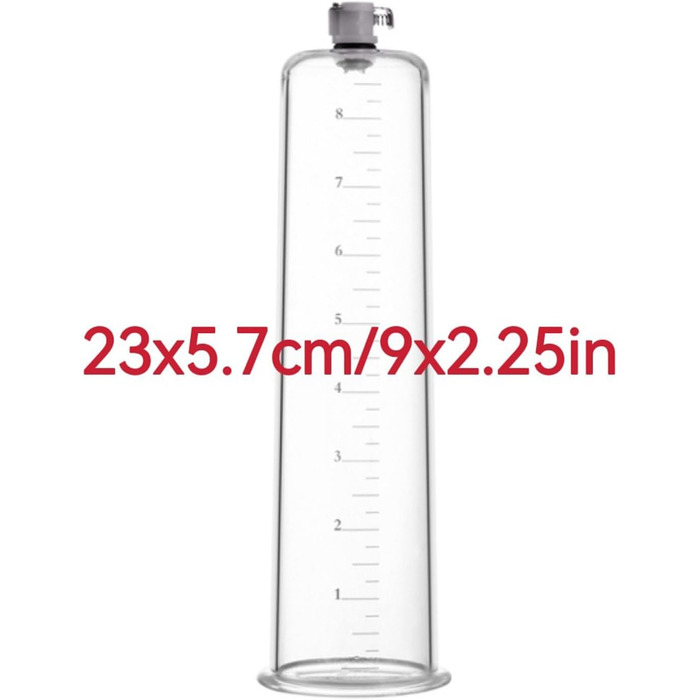 Вакуумна помпа для збільшення пеніса з силіконовим шлангом для чоловіків. Допомагає при еректильній дисфункції. Іграшка для дорослих для соло та парних ігор (23x5.7 см)