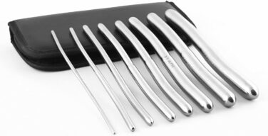 Набір дилататорів уретри: 8 дилататорів Hegar з подвійними кінцями (3-18 мм) + чохол для зберігання