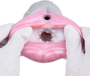 Силіконовий мастурбатор для чоловіків Qiyasex 2-в-1 з реалістичним дизайном тварин