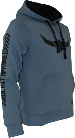 Чоловічий худі ROCK-IT Apparel Urban Streetstyle з капюшоном та флісовим начосом, камуфляж Dark Camo (Coronet Blau), розмір 3XL