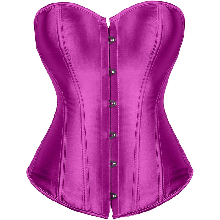 Корсет- бюстгальтер корсетний топ для жінок, великі розміри, сатин з квітковим принтом, з кісточками, бюстгальтер-корсет, сатиновий топ-корсет, бурлеск костюм, білий (3XL, фіолетовий)