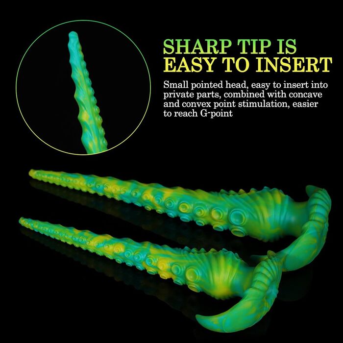 Анальний дилда MACQIU з щупальцями, екстремально велика, для чоловіків та жінок