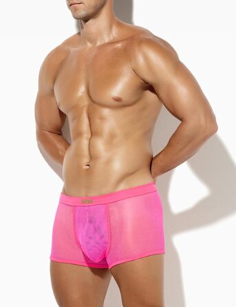 Боксерки чоловічі Caey Kevin Herren з прозорим матеріалом, низька талія, комплект 6 шт. (рожевий, L)