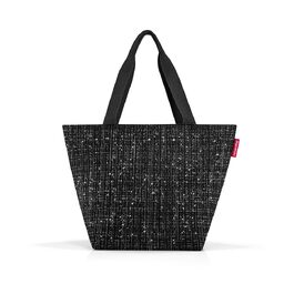 Сумка-шопер reisenthel shopper M — містка жіноча сумка та стильна ручна сумка з водовідштовхувального матеріалу букле, чорна