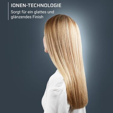 Випрямляч для волосся Rowenta Thermoglide SF5120 з керамічними пластинами, регулюванням температури та поворотним кабелем, синій