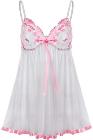 Сексуальна спідня білизна для жінок: мереживний комплект Babydoll з лаком для пишних фігур (4XL)