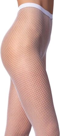 Шкарпетки для вагітних, 20 Den, прозорі (XS-S, білий/розкішний сад)