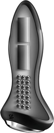 Satisfyer Rotator Plug 1 Connect: вібратор-анальний для чоловіків та жінок | Bluetooth, IPX7, 13.5 см | Чорний