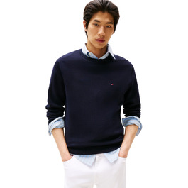 Чоловічий бавовняний джемпер Tommy Hilfiger Essential Cotton Crew Neck, синій (Desert Sky), розмір S