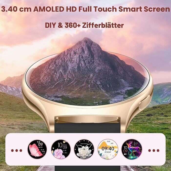 Смарт-годинник I52 Smartwatch для жінок, колір Rose Gold (розове золото)