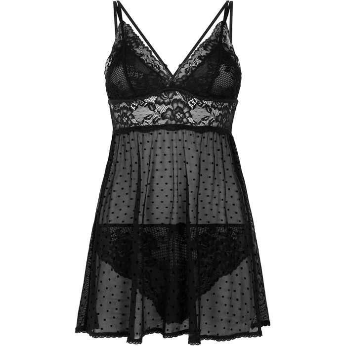 Babydoll Beatriz S Schwarz від Hunkemöller – чорна бабочка з мереживом