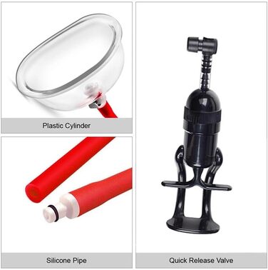 Масажер для інтимної зони Jpscor з 3 насадками для стимуляції клітора та сосків, вакуумний масажер для жінок, сексуальні іграшки для пар