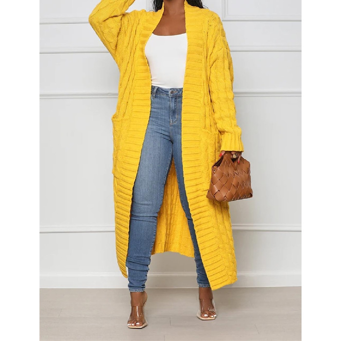 Жіночий піжамний комплект 3 шт.: теплий піжамний костюм з капюшоном, Sherpa, нічна сорочка, шорти на пупок (XL, кардиган, жовтий)