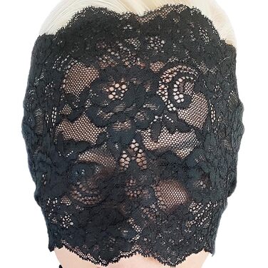 Елегантна червона мереживна маска для жінок з камінням – венеціанська маска з квітковим візерунком для маскарату, карнавалу, косплею, готичної вечірки та особливих подій (Чорний (без каміння))