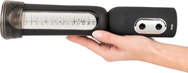 Насос для ерекції Orion - інтенсивний вакуумний насос для чоловіків, для тренування потенції, симуляції орального сексу, перезаряджається, прозорий/чорний (з повним авто режимом)