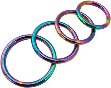 Кольця для пеніса з нержавіючої сталі - набір 40+45+50+55 мм для чоловіків