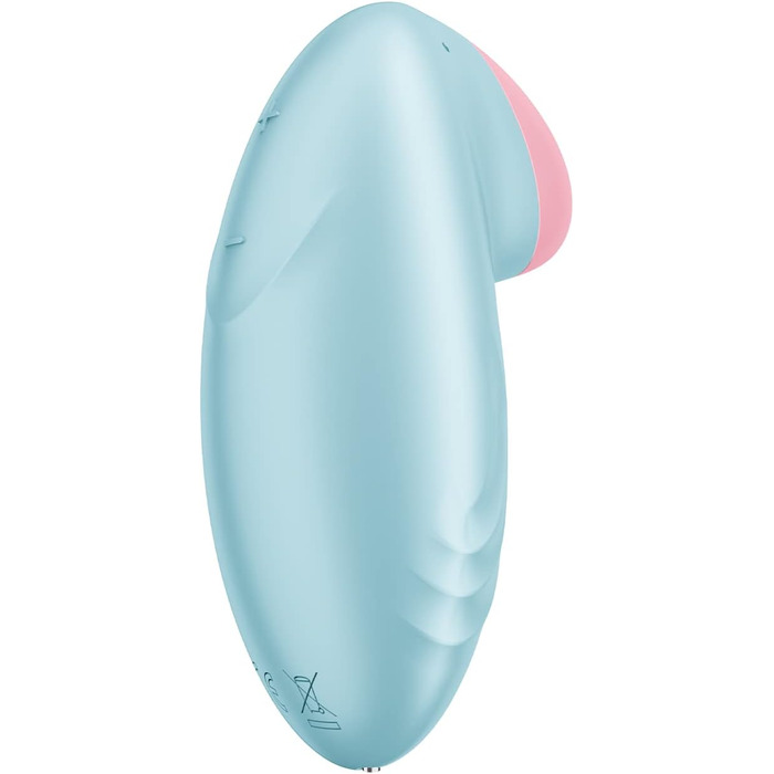 Satisfyer Tropical Tip Connect: Вібратор для клітора з Bluetooth, водонепроникний (IPX7), силіконовий, блакитний
