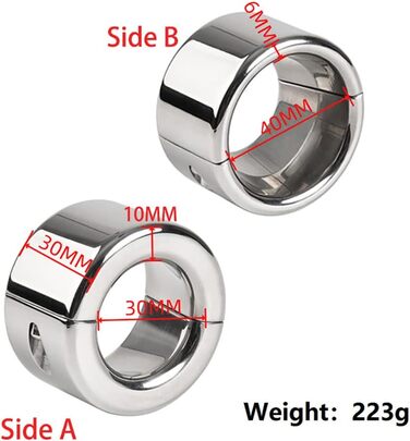 Сталевий обтяжувач для яєчок, кільце для статевого члена, обтяжувач для яєчок, кільце для статевого члена для чоловіків, сексуальна іграшка