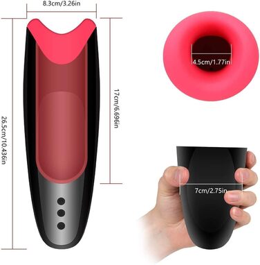 Вібратор для чоловіків з підігрівом та функцією Jet, 15 режимів, вологостійкий. Масажер для інтимного використання.